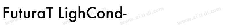 FuturaT LighCond字体转换